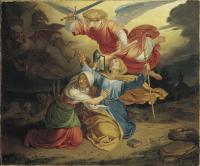 Versuchung der heiligen Gudula von Joseph von Führich