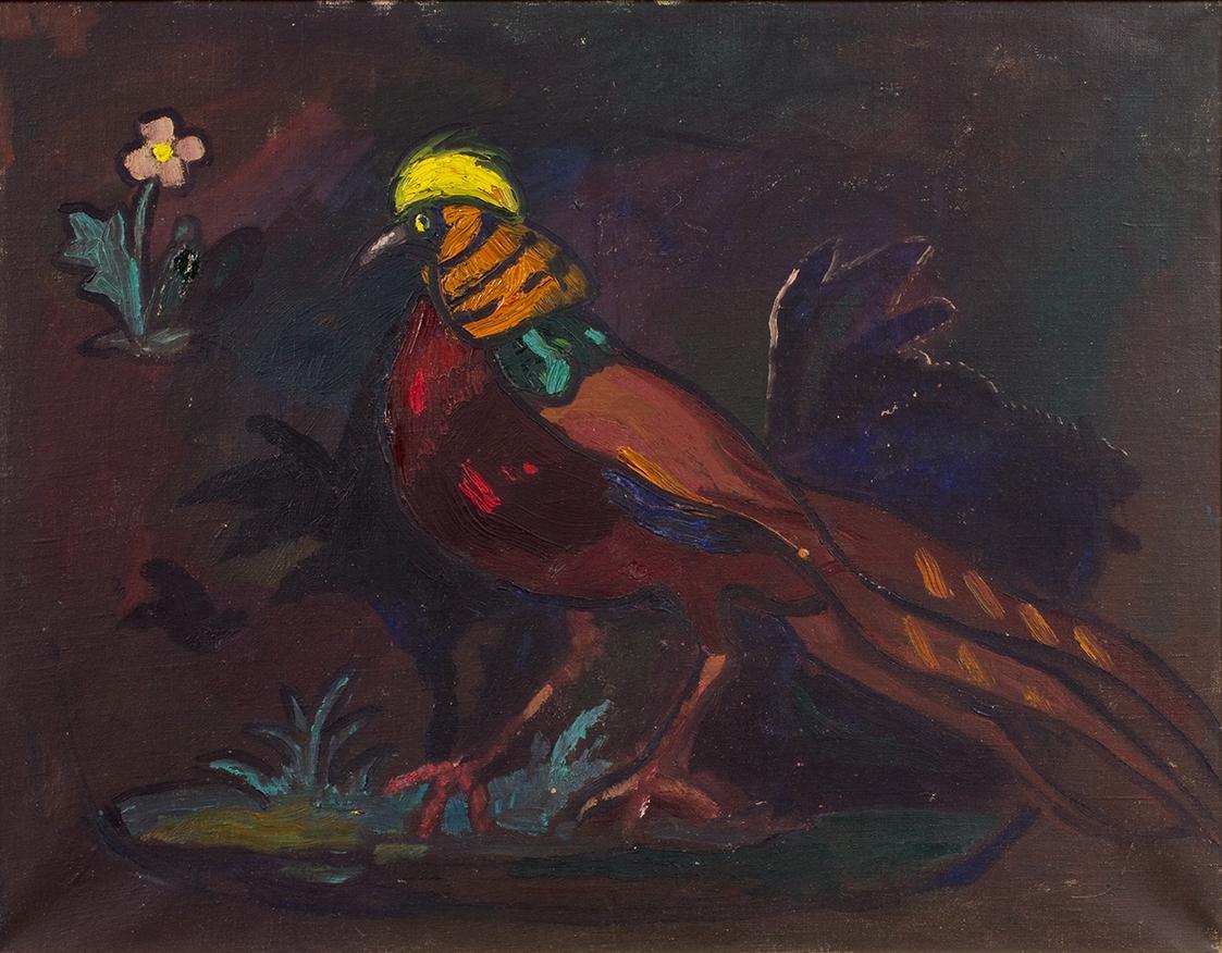 Alfred Wickenburg, Goldfasan, 1911/1913, Öl auf Leinwand, 49 x 63,5 cm, Belvedere, Wien, Inv.-N ...