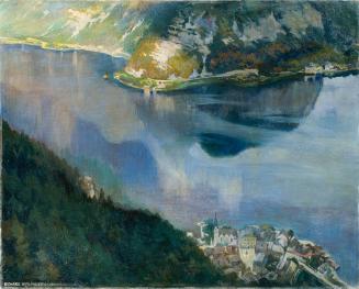 Richard Harlfinger, Hallstättersee, 1908, Öl auf Leinwand, 100 x 125,5 cm, Belvedere, Wien, Inv ...