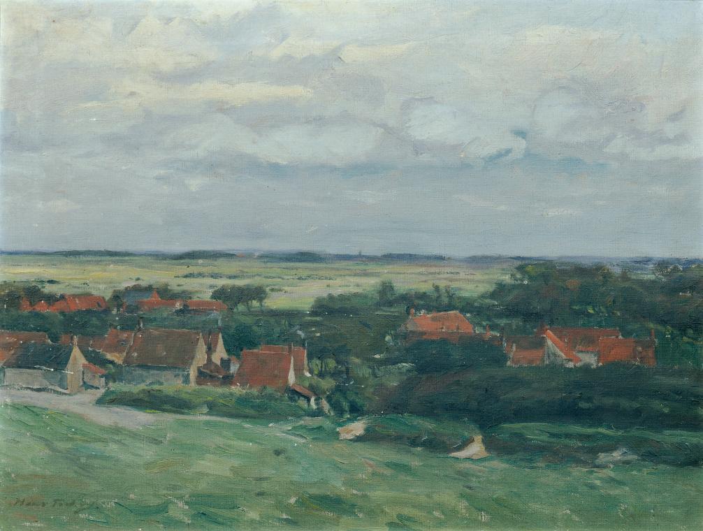 Hans Tichy, Holländische Landschaft, 1910, Öl auf Leinwand, 47,5 x 61,5 cm, Belvedere, Wien, In ...