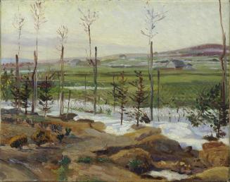 Ludwig Karl Strauch, Südliche Landschaft, Anfang 20. Jahrhundert, Öl auf Leinwand, 31,5 × 39,5  ...