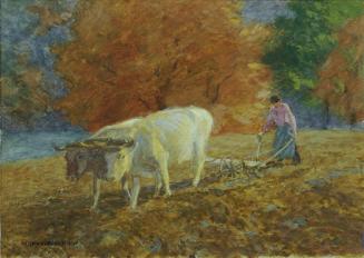 Anton Hans Karlinsky, Herbst, 1905, Aquarell auf Papier auf Karton, 23,5 x 32,5 cm, Belvedere,  ...