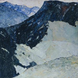 Franz Secky, Der Berg, 1931, Öl auf Leinwand, 92 x 92 cm, Belvedere, Wien, Inv.-Nr. 6275