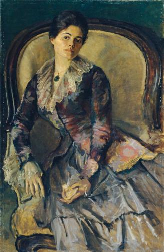 Viktor Tischler, Die Gattin des Künstlers, 1914, Öl auf Leinwand, 130 x 85 cm, Belvedere, Wien, ...