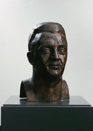 Gerhart Frankl, Selbstporträt, 1929/1932, Bronze, 39,5 × 22,5 × 29 cm, Belvedere, Wien, Inv.-Nr ...