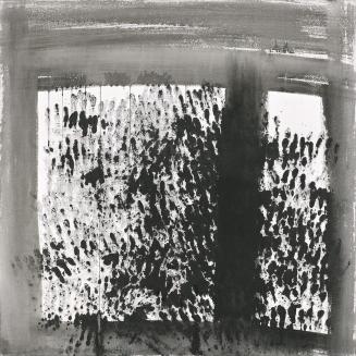 Heliane Wiesauer-Reiterer, Identität I, 1989, Tusche auf Leinwand, ungerahmt: 80 × 80 × 2 cm, S ...