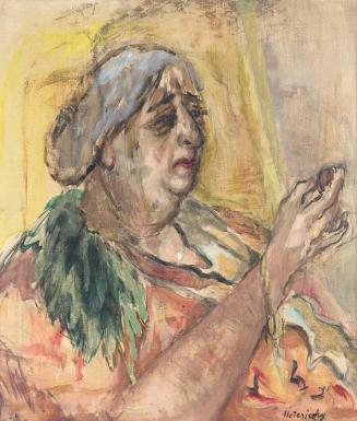 Marie-Louise von Motesiczky, Gräfin mit Zwetschke, 1944,Öl auf Leinwand, 60,5 × 52,7 cm, Schenk ...