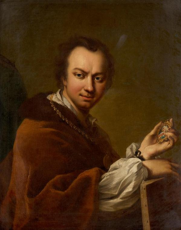 Martin van Meytens d. J., Selbstbildnis, 1731/1735, Öl auf Leinwand, 80 × 65 cm, Belvedere, Wie ...