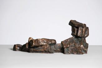 Fritz Wotruba, Kleine liegende Figur, Entwurf für Goße liegende Figur, 1951, Bronze, 53,5 × 22, ...