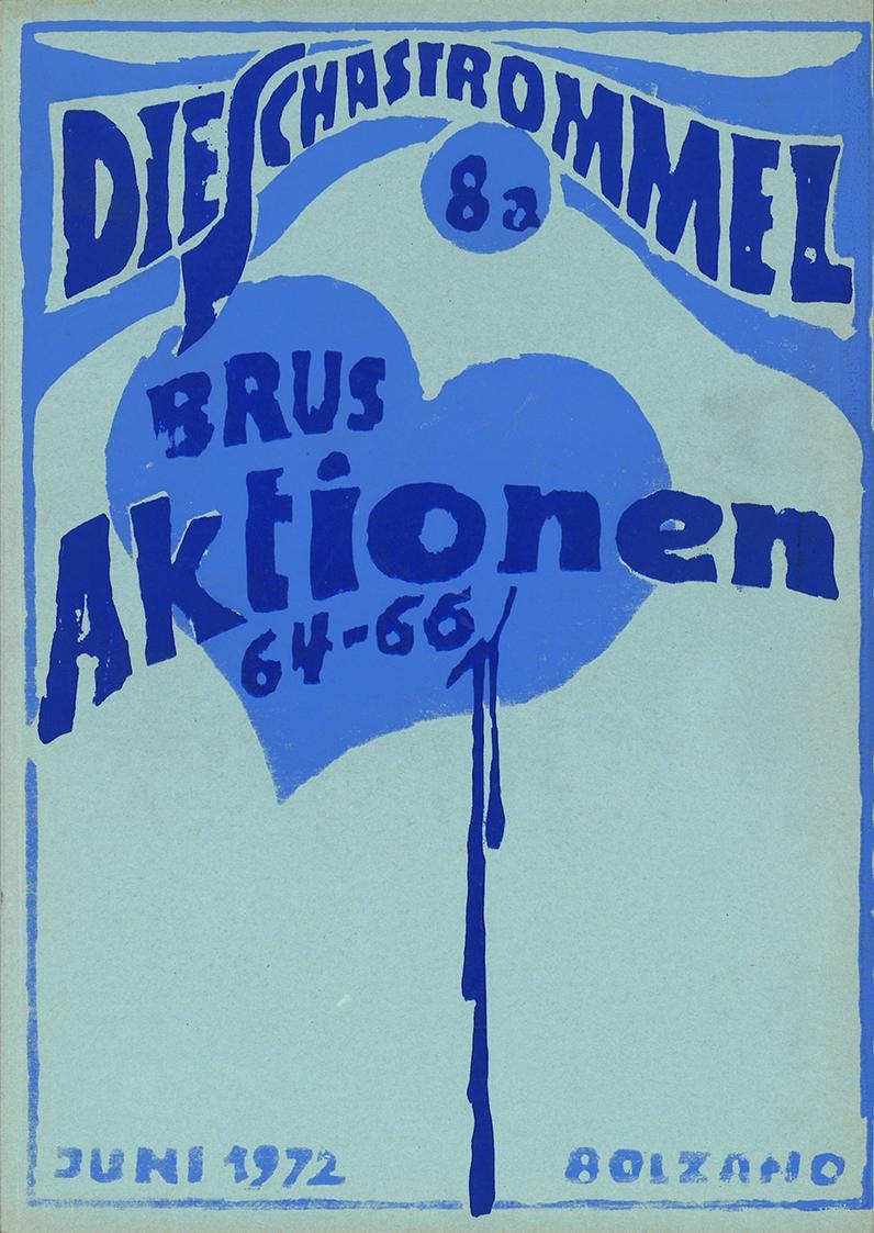 Günter Brus, Die Schastrommel 8a, 1972, Druck auf Papier, 29,2 × 20,6 × 0,8 cm, Schenkung Günte ...