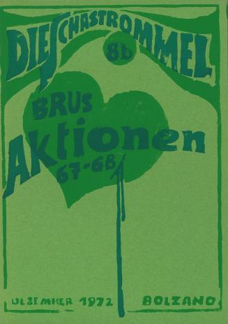Günter Brus, Die Schastrommel 8b, 1972, Druck auf Papier, 29,6 × 21 × 0,5 cm, Schenkung Günter  ...