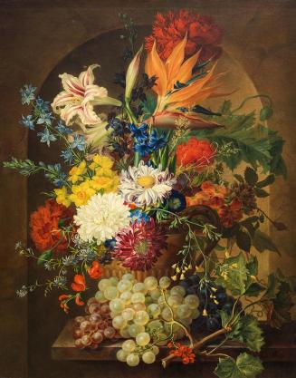 Josef Nigg, Blumenstrauß, vor 1838, Öl auf Leinwand, 61,5 x 49 cm, Belvedere, Wien, Inv.-Nr. 36 ...