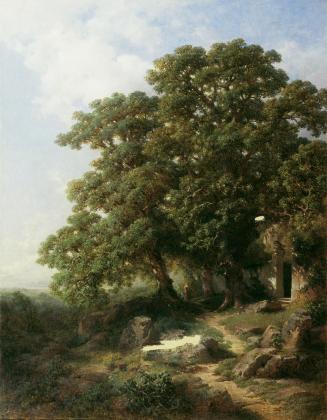 Gottfried Seelos, Kastanien in Südtirol, 1874, Öl auf Leinwand, 134 x 105 cm, Belvedere, Wien,  ...