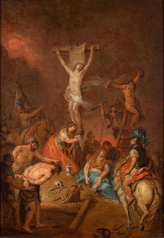 Martin Johann Schmidt, Christus am Kreuz, um 1797, Öl auf Leinwand, 54 x 38,5 cm, Belvedere, Wi ...