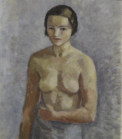 Walther Gamerith, Weiblicher Akt, vor 1935, Öl auf Leinwand, 55 x 48 cm, Belvedere, Wien, Inv.- ...