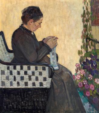 Broncia Koller-Pinell, Die Mutter der Künstlerin, 1907, Öl auf Leinwand, 91 x 77,5 cm, Artothek ...