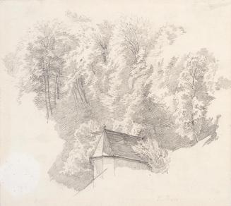 Theodor Alphons, Hallstatt, um 1891/1892, Bleistift auf Papier, 18,6 × 20,5 cm, Belvedere, Wien ...