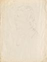 Gertrud Zuckerkandl-Stekel, Porträtskizze, 1944, Bleistift auf Papier, 50,5 × 38 cm, Schenkung  ...