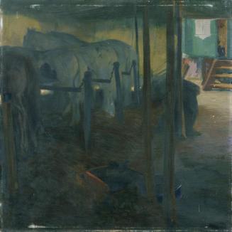 Otto Friedrich, Zirkusstudie (An der Longe), 1910, Öl auf Leinwand, 75 x 75,5 cm, Belvedere, Wi ...