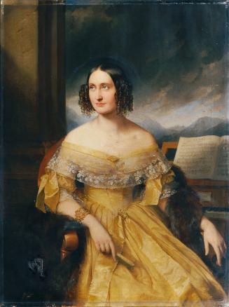 Eduard Ender, Friederike Benesch, 1840, Öl auf Leinwand, 126,5 x 94,5 cm, Belvedere, Wien, Inv. ...