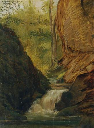 Johann Till d. J., Waldbach, Öl auf Karton, 33,5 x 24,5 cm, Belvedere, Wien, Inv.-Nr. 5198