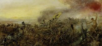 Anton Romako, Prinz Eugen von Savoyen in der Schlacht bei Zenta, um 1880/1882, Öl auf Leinwand, ...