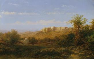 Bernhard Fiedler, Kloster in Bethlehem, 1882, Öl auf Leinwand, 76 x 118 cm, Belvedere, Wien, In ...