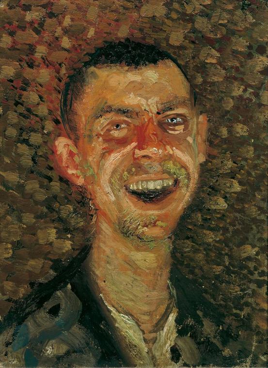 Richard Gerstl, Selbstbildnis, lachend, 1908, Öl auf Leinwand, 40 x 30,5 cm, Belvedere, Wien, I ...