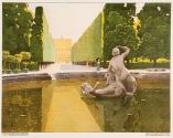 Carl Moll, Schönbrunn, 1908, Farblithografie, Belvedere, Wien, Inv.-Nr. 11241