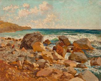 Alfred Zoff, Brandung bei Nervi, undatiert, Öl auf Leinwand auf Karton, ungerahmt: 33 × 41 cm,  ...