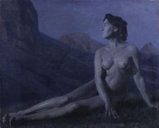 Ernst Stöhr, Mondnacht, 1906, Öl auf Leinwand, 105 x 128 cm, Belvedere, Wien, Inv.-Nr. 939