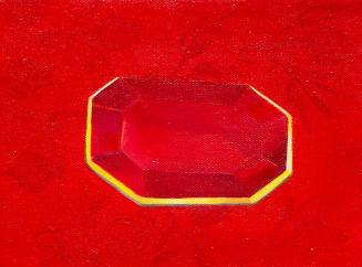 Irene Hohenbüchler, (Rubin)rot, 1991, Öl auf Leinwand, 15,5 × 20,5 cm, Belvedere, Wien, Inv.-Nr ...