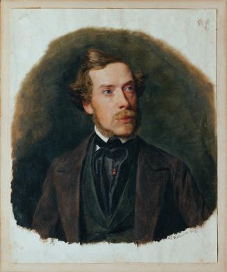 Ferdinand Georg Waldmüller, Gustav Barth, Chormeister des Wiener Männergesangsvereins, 1843, Öl ...