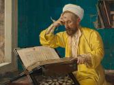 Osman Hamdi Bey, Islamischer Theologe mit Koran, 1902, Öl auf Leinwand, 145 x 171 cm, Belvedere ...