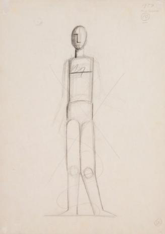 Fritz Wotruba, Stehende Figur, 1957, Bleistift auf Papier, Blattmaße: 43,8 × 31,4 cm, Belvedere ...