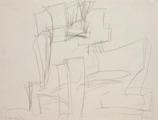 Fritz Wotruba, Figur, 1963, Bleistift auf Papier, Blattmaße: 29,7 × 41,8 cm, Belvedere, Wien, I ...