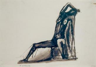 Fritz Wotruba, Sitzende, 1944, Tusche, Feder, laviert, auf Papier, Blattmaße: 29,6 × 20,9 cm, B ...