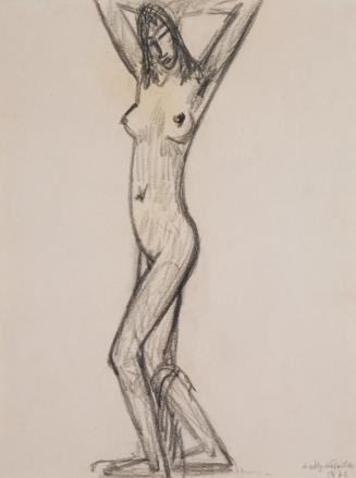 Fritz Wotruba, Stehendes Mädchen, 1932, Bleistift auf Papier, Blattmaße: 39,9 × 30 cm, Belveder ...