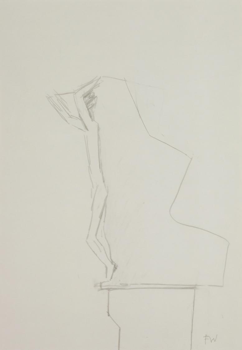 Entwurf für ein Denkmal für Stuttgart, 1965, Bleistift auf Papier, Blattmaße: 59,5 × 41,7 cm, B ...