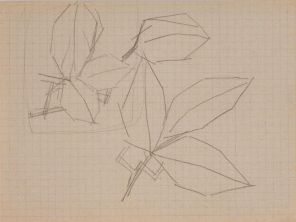 Fritz Wotruba, Entwurf für Schmuck, undatiert, Bleistift auf Papier, Blattmaße: 20 × 14,8 cm, B ...