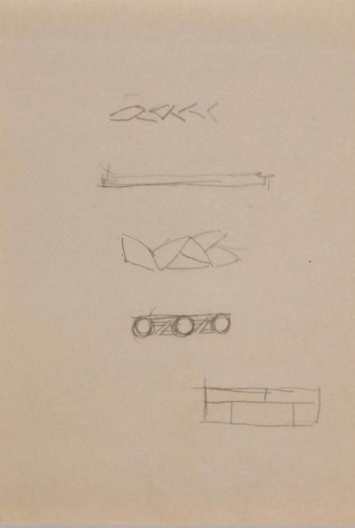Fritz Wotruba, Entwürfe für Schmuck, undatiert, Bleistift auf Papier
, Blattmaße: 20,2 × 14 cm ...
