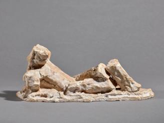 Fritz Wotruba, Liegende Figur I, 1972, Gipsguss nach Tonmodell, 16 × 40,5 × 14,5 cm, Belvedere, ...