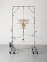 Marina Faust, ambulant # 05, 2022, Metall, galvanisiertes Metall, Aluminium, Messing, Glas, LED ...