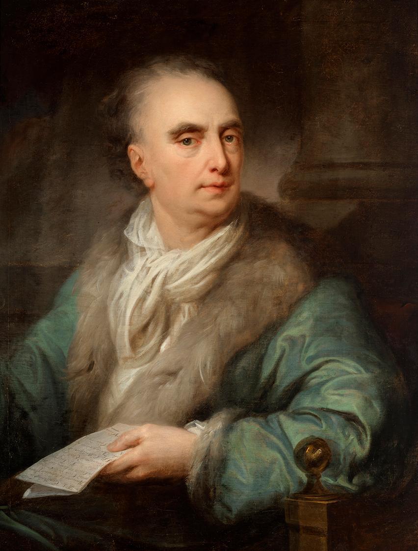 Josef Mathias Grassi, Marquis de Llano, spanischer Gesandter in Wien, 1790, Öl auf Leinwand, 87 ...