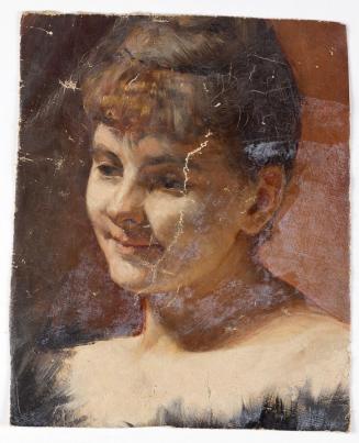 Walther Gamerith, Porträtstudie einer Dame, vor 1949, Öl auf Leinwand, 29,5 × 24 cm, Belvedere, ...