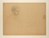 Walther Gamerith, Selbstporträt, undatiert, Bleistift auf Papier, 50 x 65,5 cm, Belvedere, Wien ...