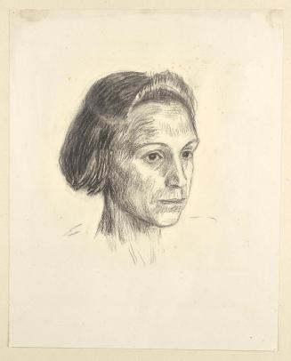 Walther Gamerith, Damenbildnis, undatiert, Kohle auf Papier, 52 x 41 cm, Belvedere, Wien, Inv.- ...