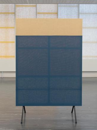Maja Vukoje, Frumpject 02, 2019–2020, Jute, Holz, Stahl, 240 × 160 cm, Belvedere, Wien, Inv.-Nr ...