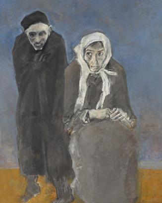 Gerhart Frankl, Zwei Überlebende, 1965, Öl und Tempera auf Leinwand, 127 × 102 cm, Belvedere, W ...