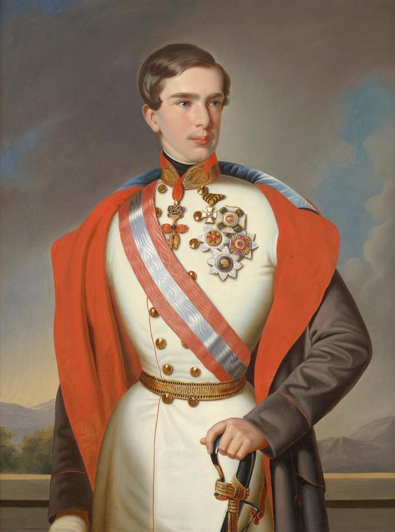 Kaiser Franz Joseph I., um 1850, Öl auf Leinwand, 93,5 x 73 cm, Belvedere, Wien, Inv.-Nr. 4658